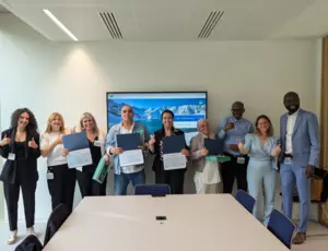 Nos diplomés du CQP avec la direction