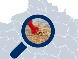 Carte de France Paris