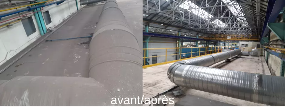 comparatif décontamination plomb avant/apres