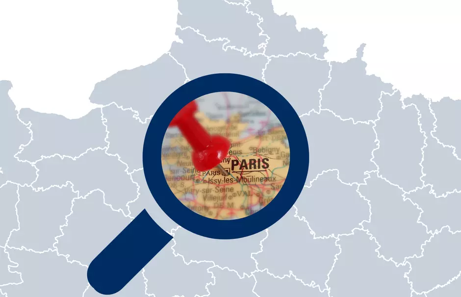 Carte de France Paris